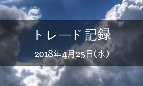 【バイナリーオプション】トレード記録 2018年5月1日(火)